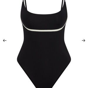 Elegant Black One-Piece Swimsuit